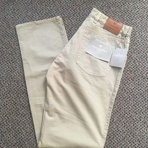 Ermenegildo zegna jeans men’s pants 34 cotton beige taupe italy new luxury 16